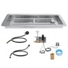 VEVOR 24 x 8 inch Drop-in Fire Pit Pan, Rectangular