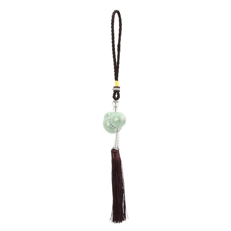 Gourd Key Chain Porcelain Beads DIY Attractive Decorative Light Weight