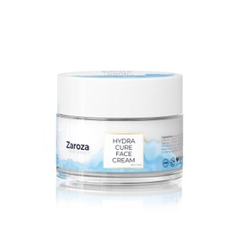 Zaroza Hydra Cure Face Cream Moisturizer Enriched With Hyaluronic Acid Content, Special Formula Containing Panthenol and Allantoin, for Day and Night Wrinkle Reduction, 1.69 fl oz / 50ml