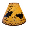 Rustic Oiled Kraft Laced Fish Lamp Shade - 14"