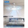 Passky Ceiling Fans with Lights, 52 inch Sleek Ceiling Fan