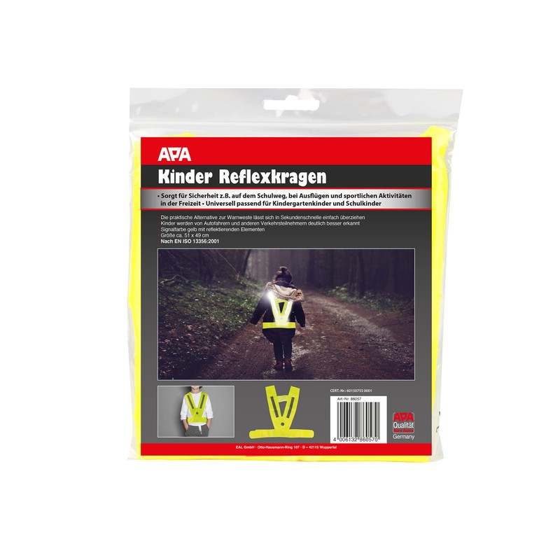 APA 86057 Safety Vest Reflective Collar Children from 3 Years