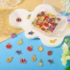 Boutigem 90Pcs Fruit Enamel Pendants Apple Pineapple Banana Strawberry Blueberry