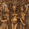 Pinra Triple Moon Wall Decor Pagan Wiccan Triple Goddess Maiden