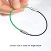 Key Rings Stainless Steel Wire Keychains Pack of 12 Color