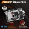 OFFKAT 2X Chrome Full LED Corner Side Marker Signal Lights
