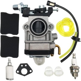 IBVIBV Carburetor air filter Compatible with HUSKEE VIPER model MC43TSC Tiller Cultivator 43cc 300486 Replacement Carb