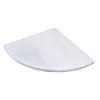 Jusmioke White Marble Corner Shower Shelf, 9 Inch Stone Corner
