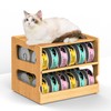 Teamkio Can Organizer for Pantry, Bamboo Pantry Organizer, 2 Tier