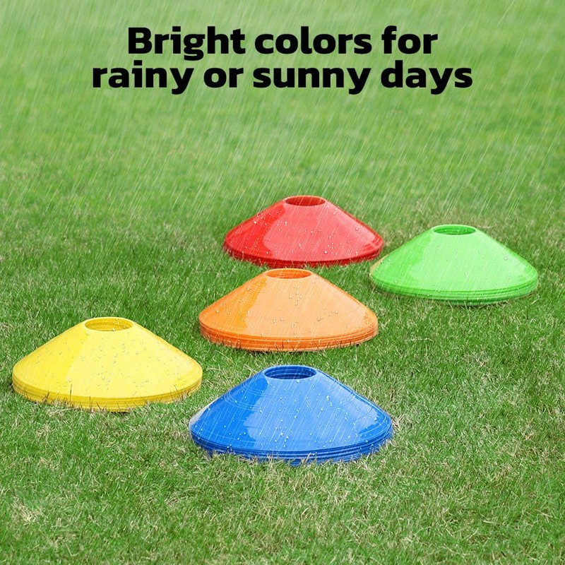 GHB Soccer Cones 25/50/100 Pack Disc Soccer Sport Cones Training