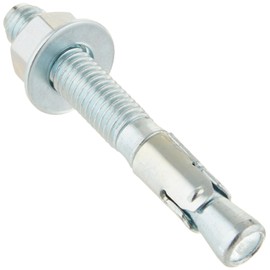 Powers Fastening Innovations 7422SD1 Power-Stud and Sd1 1/2-Inch by 3-3/4-Inch Type Carbon Steel Wedge Expansion Anchor Carbon Steel Clip, 50 Per Box