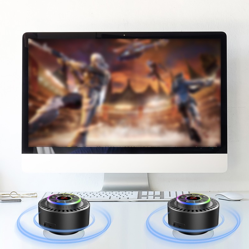 IPX7 Waterproof Bathroom BT Speaker Dustproof Shockproof LED Time Display