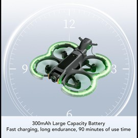 Propeller Guard Bumper for Avata 2 Drone, 7 Modes RGB Colorful Lampshade Prop Bumper, Double Layered Anti Collision Protector Cover Ring, Snap Type Installation