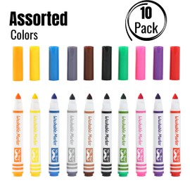 Mr. Pen- Washable Markers, 10 Pack, Assorted Colors, Broad Line, Kids Washable Markers Washable Markers for Kids markers, Fine Tip Markers, Color Markers, Washable Marker Sets, Kid Markers