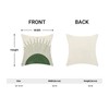 Green Sunshine Pillow Covers 18X18 Inch Sunrise Sunset Boho Sun