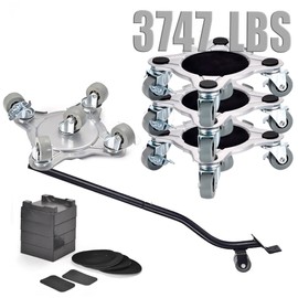 DUEBEL Lifter Furniture Sliders for Hardwood Floors Jack Furniture Dolly Appliance Dolly for Moving Pads Furniture Movers Sliders 3747LBS 1700KG