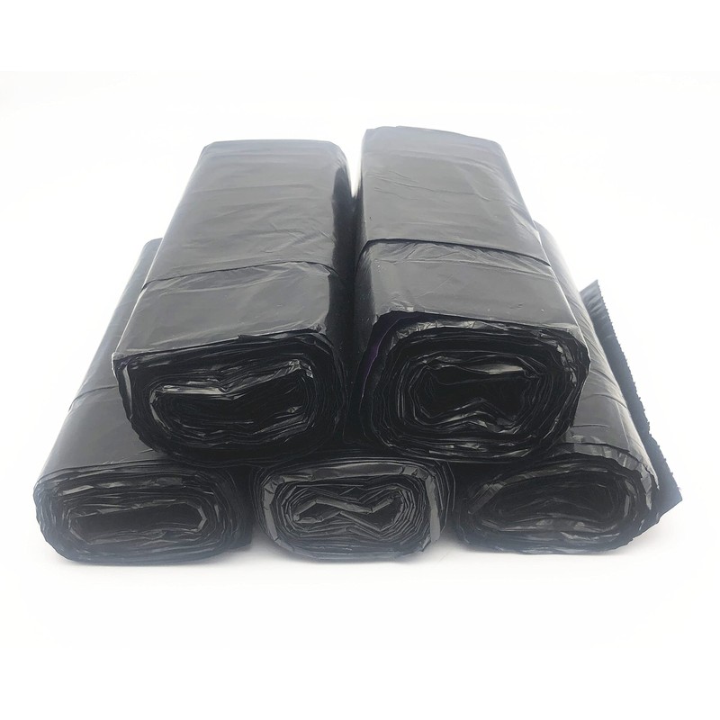 4 Gallon Black Drawstring Trash Bags, Small Garbage Bag Home