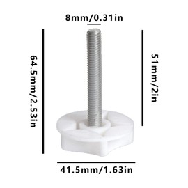4 PCS Headboard Bolts M8 Headboard Fixings Easy Fit Headboard Screws and Washers Strong Hold Bed Headboard Bolts Fittings for Divan Bed