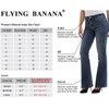 FLYING BANANA Women's Totally Shaping Curvy Strtchy Bootcut Flare Denin