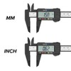 150mm 6inch Plastic Digital Caliper LCD Digital Electronic Ruler Carbon