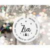 GreenStar Gifts Descriptive Zia Ornament, Best Zia Ever Ornament, Zia