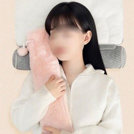 Large Capacity Long Rabbit Fur Insulation Water Bag Compression Pack 2500ml HS Long Insulated water bag (pink 2500ml)