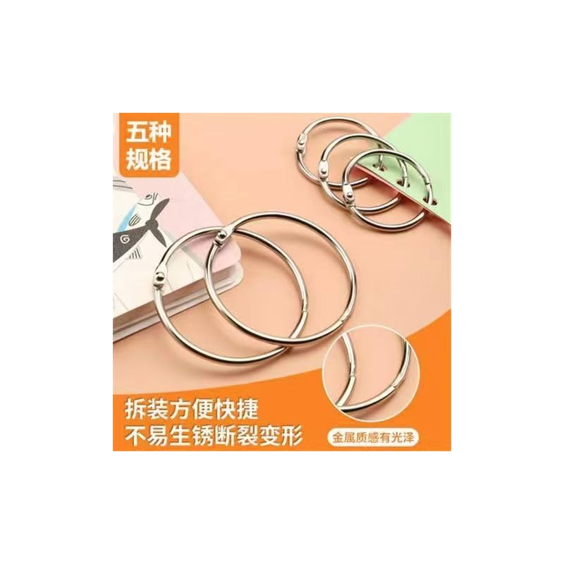Binder Rings Metal Book Binder Ring Flash Card Rings 30mm