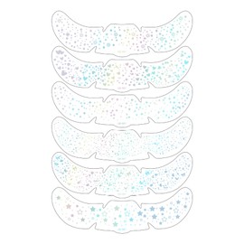 Glitter Freckles, Holographic Face and Body Glitter Tattoo Sparkle for Women Gold Glow Cosmetic Star Makeup Accessories for Festival Rave (Holographic)