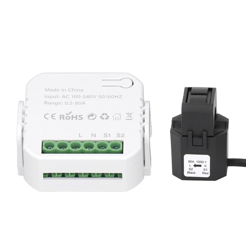 Smart Energy Monitor WiFi Single Phase Smart Energy Meter 0.2‑80A