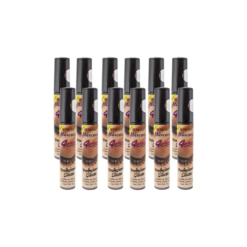 12 Piezas Rimel Mascara Pestañas Prosa 4 En 1 Color