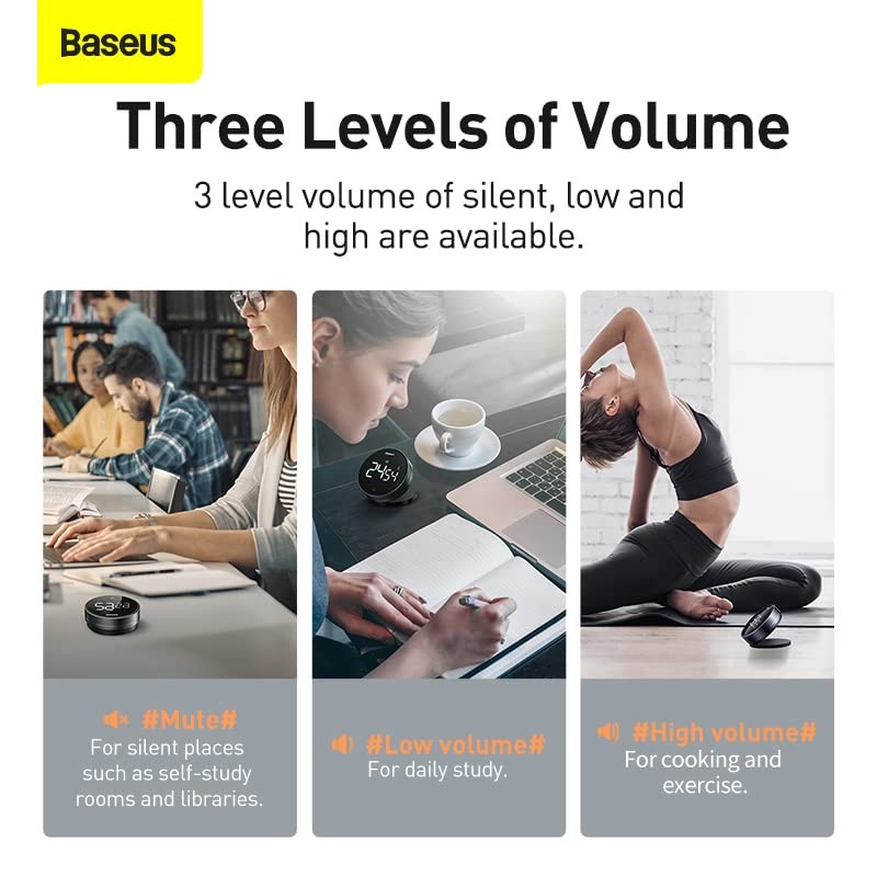 Baseus Home Heyo Pro Rotation Countdown Timer Dark Gray (FMDS000013)