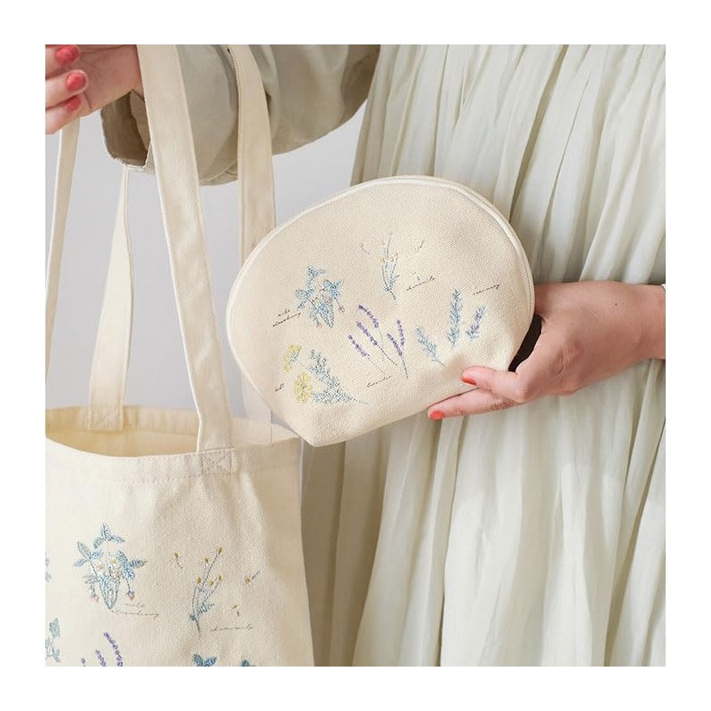 ito& Embroidered Shell Pouch Pouch Herb