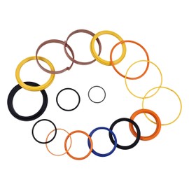 YLQASOON Hydraulic Cylinder Seal Kit 991/00055 99100055 Compatible with JCB Backhoe 1400B 1550B 1600B 1700B 214 215 216 217 3C 3CX 3D 60MM Rod X 100MM CYL