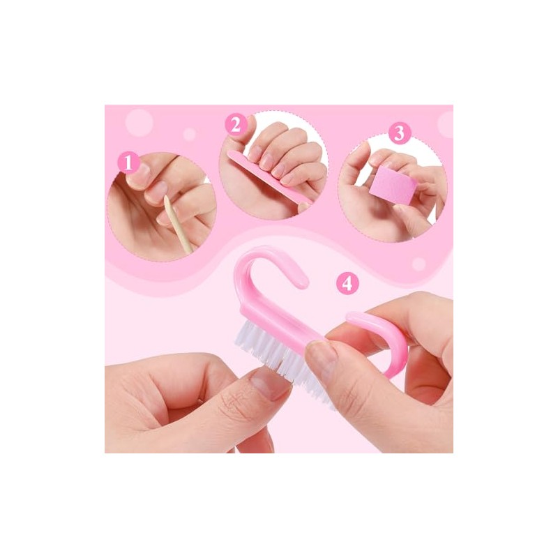 Juego de 100 juegos de manicura profesional desechables, kit básico