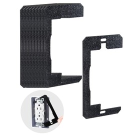 10 Pcs Wall Plate Spacers, Plastic Device Leveling Flush Fit Plates, Electrical Outlet and Box Leveler Shims for Wall Fixes