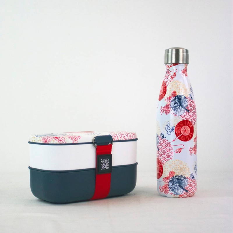 2 Tier Lunch Box 1200ml Japanese Design
