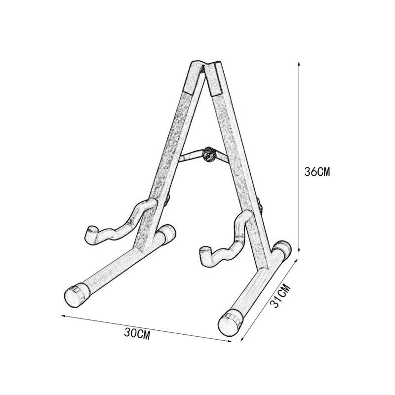 Guitar Stand A Frame Folding Iron Portable Ukulele Instrument Stand