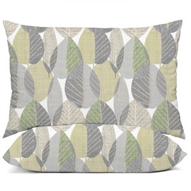 HCORA Standard Pillow Cases Set of 2, Ultra Soft Double Brushed Microfiber Pillowcases with Zipper, Shrinkage and Fade Resistant, 20"x26"