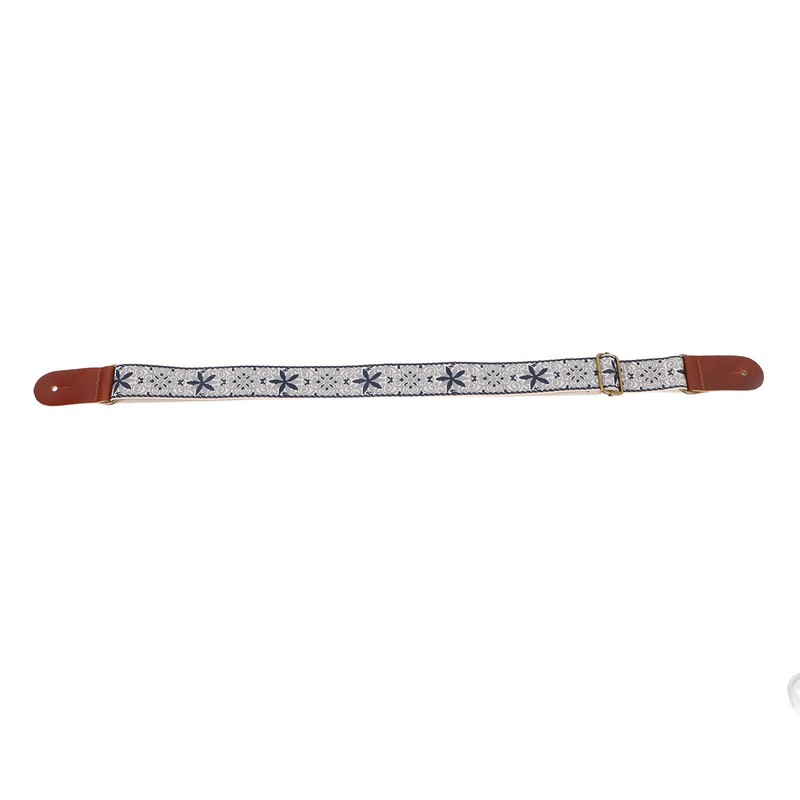 Ukulele Strap Embroidery Style Retro Metal Buckle Adjustable Breathable Shoulder