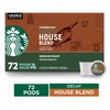 Starbucks Decaf Medium Roast K-Cups, House Blend (72 ct.)