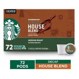 Starbucks Decaf Medium Roast K-Cups, House Blend (72 ct.)