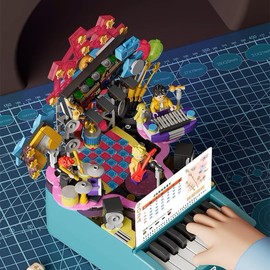 Educational Piano Keyboard Building Blocks – Creative STEM Learning Music Toy Set, Interactive Piano Toy for Toddlers & Kids