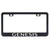 Auggies Genesis Sport Coupe Black Stainless Steel Black License Plate