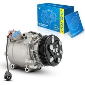 PHILTOP 78613 AC Compressor Compatible with Civic 2002-2005 1.7L, Civic 2001, Prelude 1997-2001, Air Conditioning Compressor with Clutch