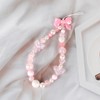 LUVI Beaded Phone Charm Lanyard Wrist Strap Love Heart Bow