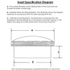 3-1/2" White Roman Clock Insert