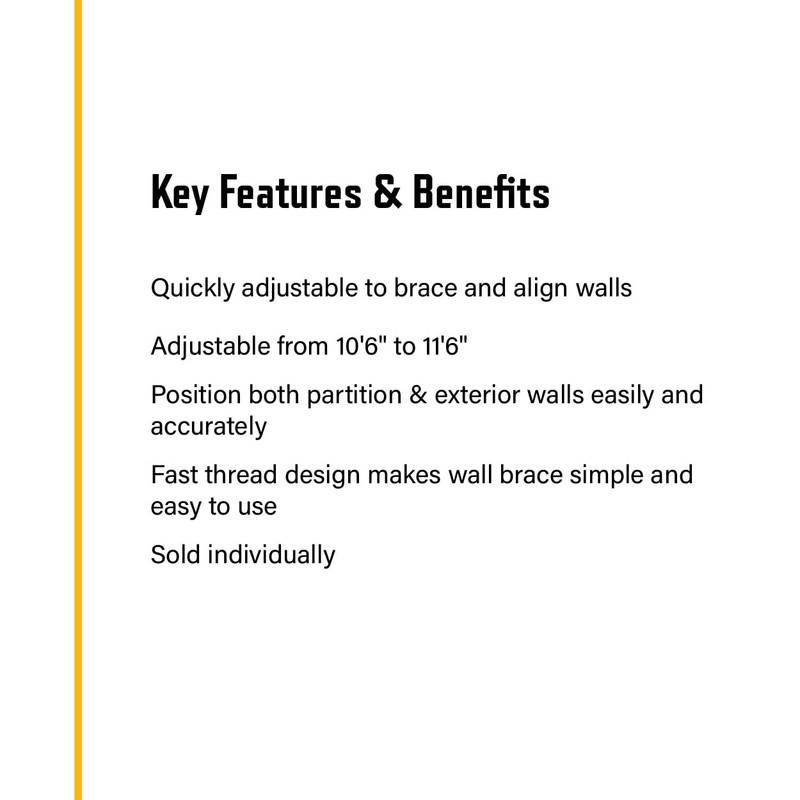 Guardian Fall Protection 2620 Adjustable Wall Brace