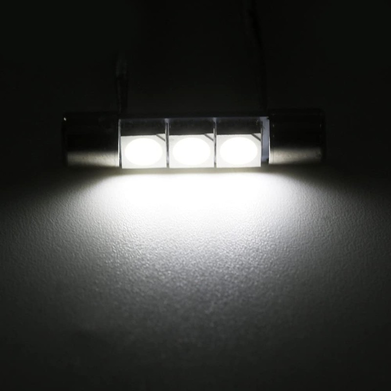 28mm 29mm 6614F Festoon LED Bulbs Super Bright 3SMD 5050