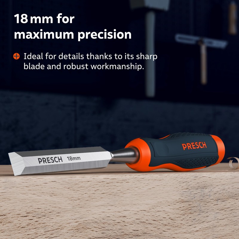 Presch Wood Chisel 18mm - Perfectly Polished for immediate use