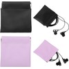 4PCS PU Leather Earphone Pouch Headphone Storage Bag, Earbuds Case,